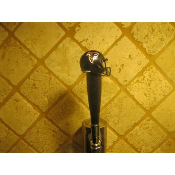 Atlanta Falcons Beer Tap Handle Team Football Keg Black Wood Pull Knob Brew - Picture 2 of 3